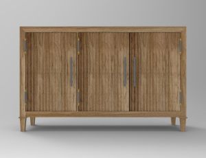 3 Door Wooden Storage Cabinet