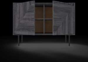 Dark Grey 2 Door Sideboard