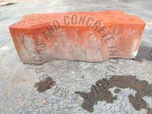 60mm Orange Concrete Zig Zag Paver Blocks