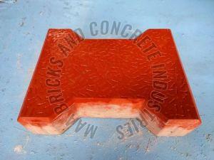 80mm Red Concrete Dumble Paver Blocks