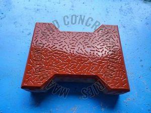 80mm Red Concrete Dumble Paver Blocks