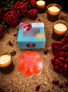 Handmade Red Wine and Rice Flour Soap, Natural Bath Bar with Decorative Gift Box
