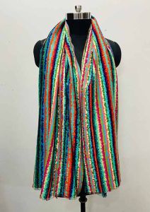 Cotton Silk Digital Printed Abstract Scarves