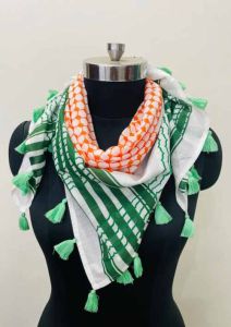 Cotton Silk Square Trendy Casual Scarf