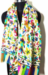 Linen Cotton Digital Printed Floral Scarf