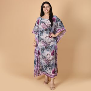 Printed Georgette Ladies Kaftan