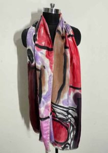 Silk Hand Printed Premium Fabric Stole