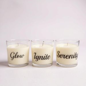 150 Ml Transparent Glass Soya Wax Candle
