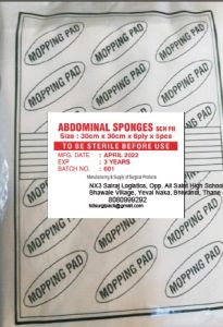 Non Sterile Absorbent Mopping Pad