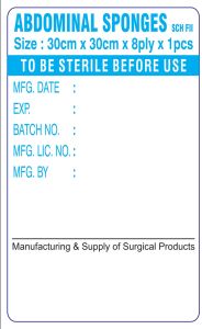 Sterile Abdominal Sponge