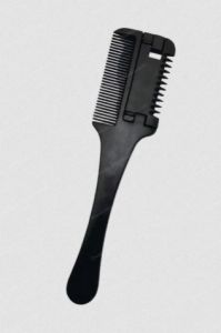 Black Plastic Hair Comb