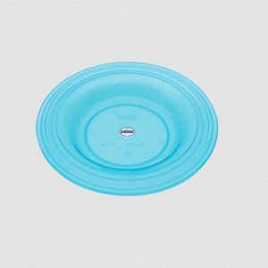 Blue Round Plastic Plate
