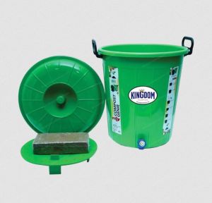 Green Plastic Compost Bin