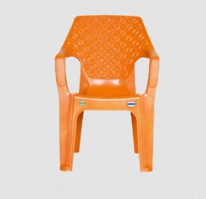 Orange Plastic Arm Chair