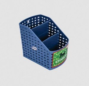 Plastic 3 Compartment Toothbrush Holder