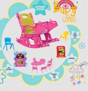 Plastic Elephant Rocker