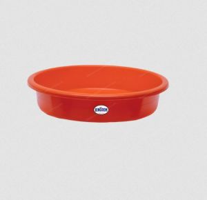 Red Plain Plastic Basin