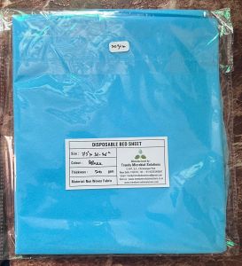 20 GSM Blue Disposable Bed Sheet