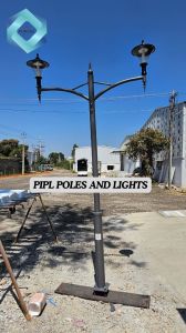 LED Cast Iron Lamp Post For Garden