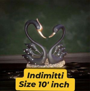 10 Inch Black Swan Statue