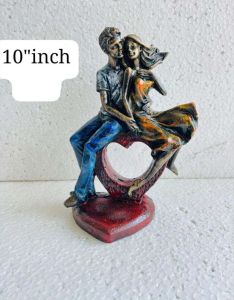 10 Inch Love Couple Showpiece Statue