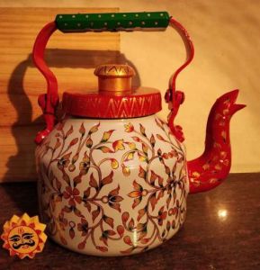 Handcrafted Metal Tea Kettle
