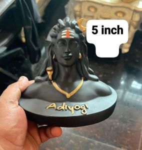 Matt Black Adiyogi Shiva Statue