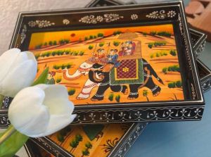 Rajasthani Handrafted Wooden Serving Tray