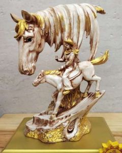 White Horse Home Decor Statue