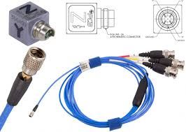 4Pin To 3 Bnc PCB Triaxial Accelerometer Cable
