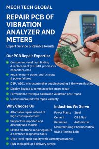 PCB Repair for Vibration Analyzer and Meter