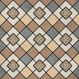 300x300mm Beige Diamond Lattice Ceramic Tile