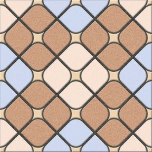 300x300mm Beige Interlock Geometric Ceramic Tile