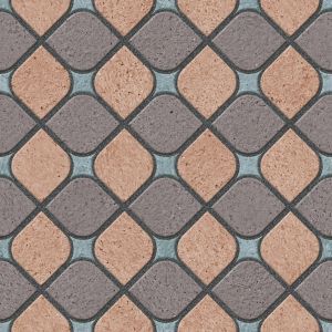 300x300mm Scallop Geometric Ceramic Tile