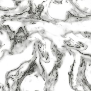 400×400mm Bianco Nero High Contrast Fluid Marble Tile
