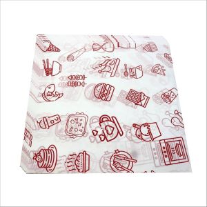 120GSM Food Grade Red Ink Printed One Side Coated Butter Paper