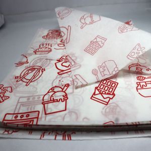 40GSM Printed Non Veg Food Wrapping Butter Paper