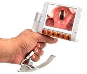 Straight Blade With Curved Tip Flexible Video Laryngoscope