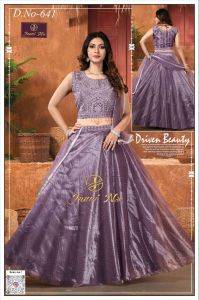 Luxury Handwork Velvet Net Lehenga Choli
