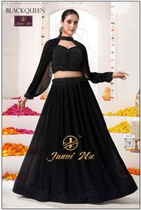 Majestic Velvet Crafted Wedding Lehenga