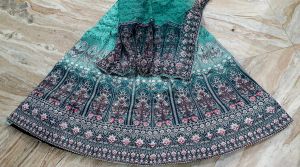 Premium Embroidered Dola Silk Bridal Lehenga