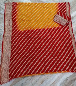 Rajasthani Designer Lehriya Saree