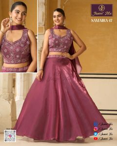 Royal Velvet Embroidered Bridal Lehenga Choli