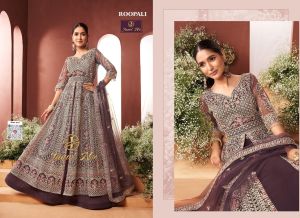 Traditional Velvet Net Embroidered Festive Lehenga