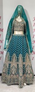 Vintage Velvet Royal Wedding Lehenga