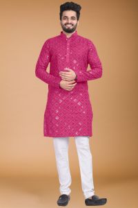 Mens Mirror Work Kurta