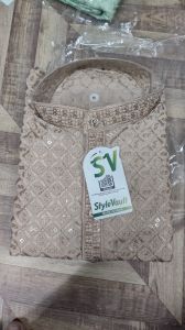 Mens Chicken Emboridery Kurta