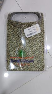 Mens Kurta Crochet Fabric with Digital Print