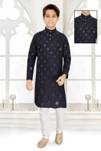 Kids Mirror Kurta Set
