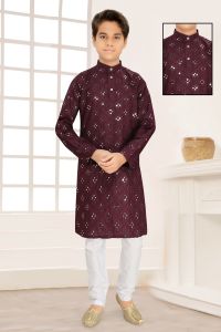 Kids Mirror Kurta Set